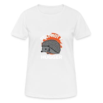 Kein Umarmung Introvertiert Gift - Frauen T-Shirt atmungsaktiv - Weiß - Vorne - AI Model Female 172 dark (172cm)