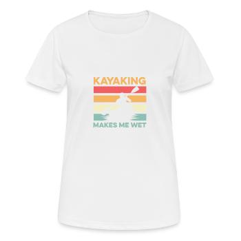 Me fait mouiller le poison de sauveteur - T-shirt respirant Femme - blanc - Devant - AI Model Female 172 dark (172cm)