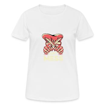 N’empoisonnez pas les critiques alimentaires - T-shirt respirant Femme - blanc - Devant - AI Model Female 172 dark (172cm)