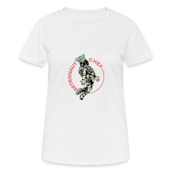 Astronautenkoch Kulinarischer Experte Geschenk - Frauen T-Shirt atmungsaktiv - Weiß - Vorne - AI Model Female 172 dark (172cm)