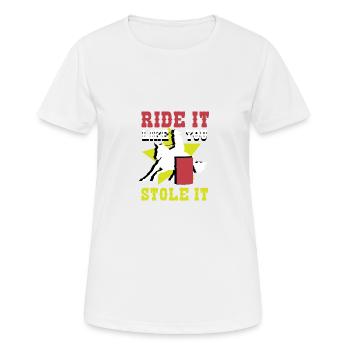 Steel it rider poison - Women's Breathable T-Shirt - white - Front - AI Model Female 172 dark (172cm)