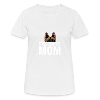 Deutsche Schäferhund Mutter Haustier Liebhaber Gif - Frauen T-Shirt atmungsaktiv - Weiß - Vorne - AI Model Female 172 dark (172cm)