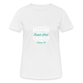Delessed Coach Anerkennung Danke - Frauen T-Shirt atmungsaktiv - Weiß - Vorne - AI Model Female 172 dark (172cm)