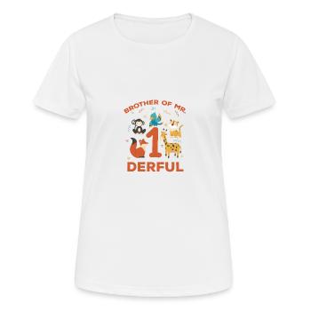 Brother of Mr. - Women's Breathable T-Shirt - white - Front - AI Model Female 172 dark (172cm)