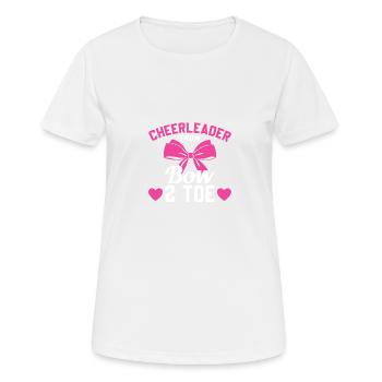 Cheerleader aus Bow 2 Zeh - Frauen T-Shirt atmungsaktiv - Weiß - Vorne - AI Model Female 172 dark (172cm)
