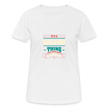 It is a Sullivan thing that corresponds to surname - Women's Breathable T-Shirt - white - Front - AI Model Female 172 dark (172cm)