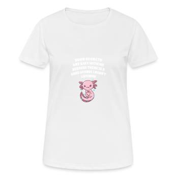 Geheimnisse sind in Sicherheit mit mir. Ich habe n - Frauen T-Shirt atmungsaktiv - Weiß - Vorne - AI Model Female 172 dark (172cm)