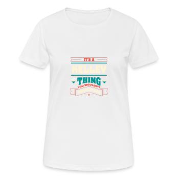 It is a Kelley thing, the surname for the Fami - Women's Breathable T-Shirt - white - Front - AI Model Female 172 dark (172cm)