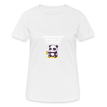 Statut relationnel isolé Introvertis uniques - T-shirt respirant Femme - blanc - Devant - AI Model Female 172 dark (172cm)