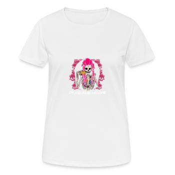 I'm here, welcome you funny sarcastic hu - Women's Breathable T-Shirt - white - Front - AI Model Female 172 dark (172cm)