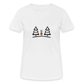 rudolf de rennes - T-shirt respirant Femme - blanc - Devant - AI Model Female 172 dark (172cm)
