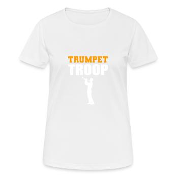 Artiste de la troupe de trompettes Poison - T-shirt respirant Femme - blanc - Devant - AI Model Female 172 dark (172cm)
