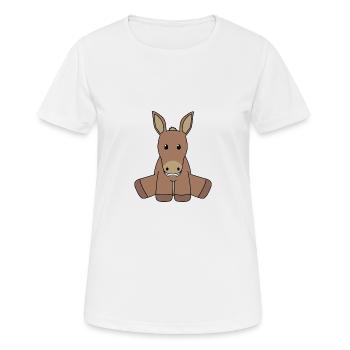 ass - Women's Breathable T-Shirt - white - Front - AI Model Female 172 dark (172cm)
