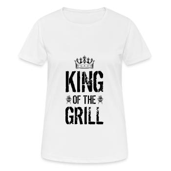 Barbecue Roi King - T-shirt respirant Femme - blanc - Devant - AI Model Female 172 dark (172cm)