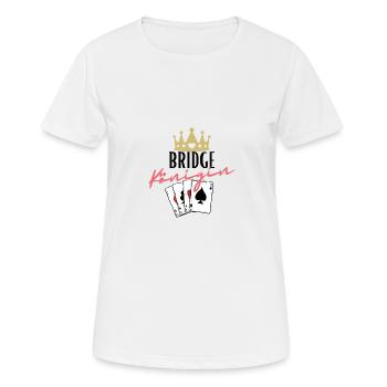 Bridge Königin - Frauen T-Shirt atmungsaktiv - Weiß - Vorne - AI Model Female 172 dark (172cm)