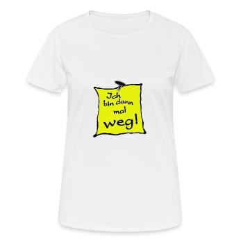 Auswandern Urlaub Tschüss - Frauen T-Shirt atmungsaktiv - Weiß - Vorne - AI Model Female 172 dark (172cm)