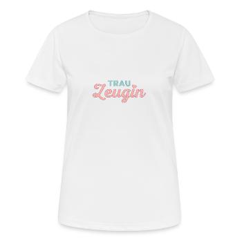 Team Bride Maid of Honor! Customizable - Women's Breathable T-Shirt - white - Front - AI Model Female 172 dark (172cm)