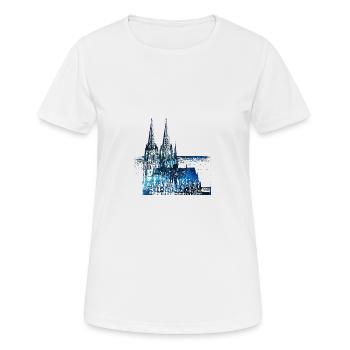Cologne Cologne Cathedral Cologne Germany Germany - Women's Breathable T-Shirt - white - Front - AI Model Female 172 dark (172cm)