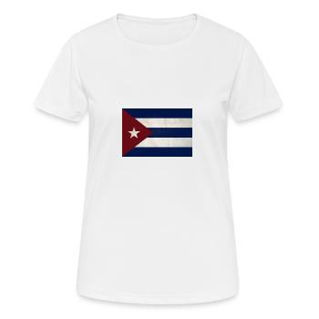 Kuba - Frauen T-Shirt atmungsaktiv - Weiß - Vorne - AI Model Female 172 dark (172cm)