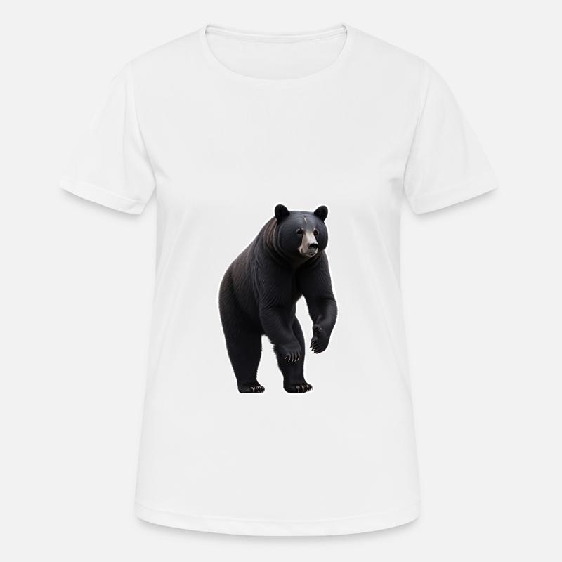 Black bear - Women's Breathable T-Shirt - white