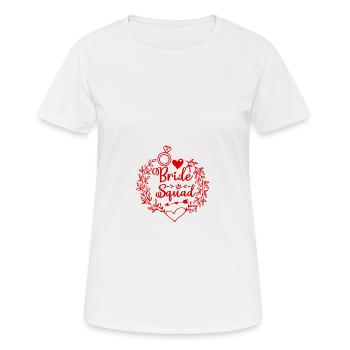 Bride Squad - Frauen T-Shirt atmungsaktiv - Weiß - Vorne - AI Model Female 172 dark (172cm)