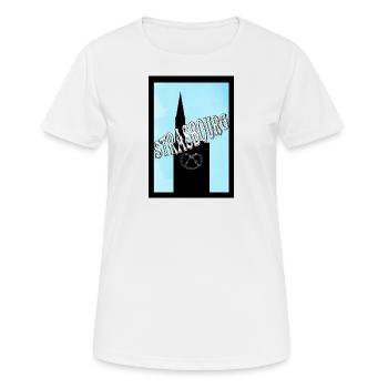 Straßburger Brezel im Elsass - Frauen T-Shirt atmungsaktiv - Weiß - Vorne - AI Model Female 172 dark (172cm)