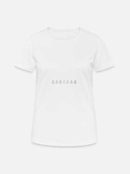 Christmas tree - Women's Breathable T-Shirt - white