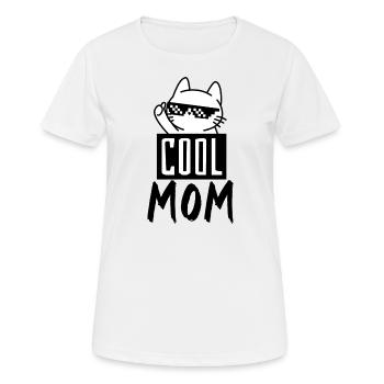 Cool mom - T-shirt respirant Femme - blanc - Devant - AI Model Female 172 dark (172cm)