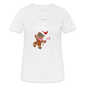 Lebkuchen - Frauen T-Shirt atmungsaktiv - Weiß - Vorne - AI Model Female 172 dark (172cm)