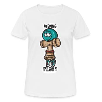 Do you want to play? - Women's Breathable T-Shirt - white - Front - AI Model Female 172 dark (172cm)