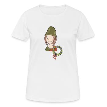 Citoyens médiévales, serviteur - T-shirt respirant Femme - blanc - Devant - AI Model Female 172 dark (172cm)