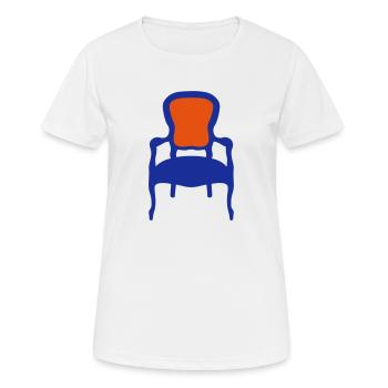 alten Stuhl Stuhl ein - Frauen T-Shirt atmungsaktiv - Weiß - Vorne - AI Model Female 172 dark (172cm)
