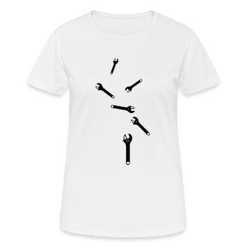 Icône de clé - T-shirt respirant Femme - blanc - Devant - AI Model Female 172 dark (172cm)