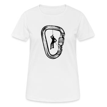 alpiniste - T-shirt respirant Femme - blanc - Devant - AI Model Female 172 dark (172cm)