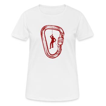 alpiniste - T-shirt respirant Femme - blanc - Devant - AI Model Female 172 dark (172cm)