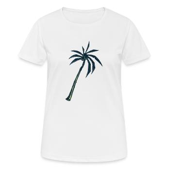 Palmier - T-shirt respirant Femme - blanc - Devant - AI Model Female 172 dark (172cm)
