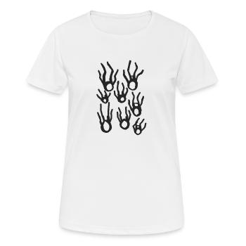 Free Fall v2 00 - Women's Breathable T-Shirt - white - Front - AI Model Female 172 dark (172cm)