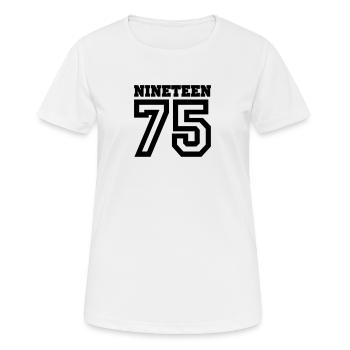1975 - Women's Breathable T-Shirt - white - Front - AI Model Female 172 dark (172cm)