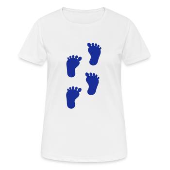 baby - füße - fuß - Frauen T-Shirt atmungsaktiv - Weiß - Vorne - AI Model Female 172 dark (172cm)