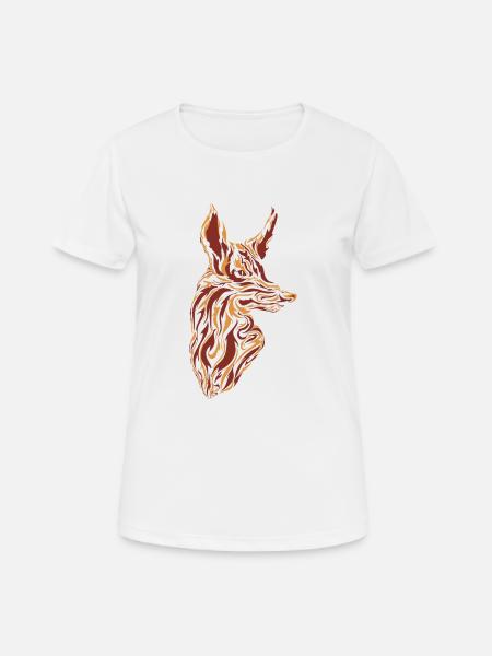 Fox - Frauen T-Shirt atmungsaktiv - Weiß
