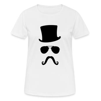 cylindre morse - T-shirt respirant Femme - blanc - Devant - AI Model Female 172 dark (172cm)