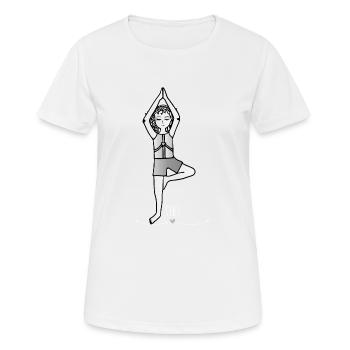 Le gardien du yoga pour enfants - Les gardiens d'Orbis - T-shirt respirant Femme - blanc - Devant - AI Model Female 172 dark (172cm)