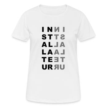 Installer - V2 - Women's Breathable T-Shirt - white - Front - AI Model Female 172 dark (172cm)