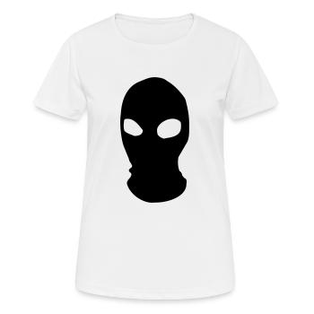Masque - T-shirt respirant Femme - blanc - Devant - AI Model Female 172 dark (172cm)
