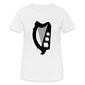 Irland - Frauen T-Shirt atmungsaktiv - Weiß - Vorne - AI Model Female 172 dark (172cm)