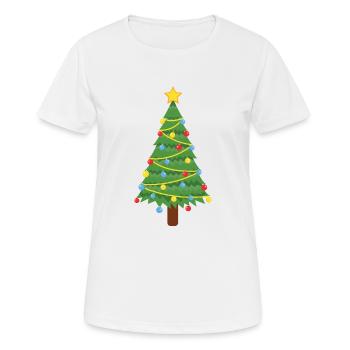 Weihnachtsbaum - Frauen T-Shirt atmungsaktiv - Weiß - Vorne - AI Model Female 172 dark (172cm)