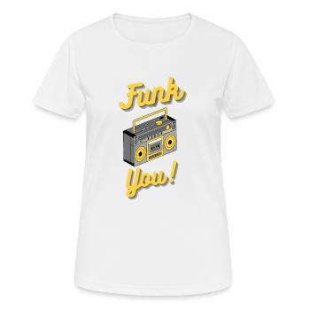 Funk You - Women's Breathable T-Shirt - white - Front - AI Model Female 172 dark (172cm)