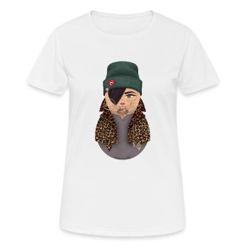 Matroschka Roxanna - Frauen T-Shirt atmungsaktiv - Weiß - Vorne - AI Model Female 172 dark (172cm)