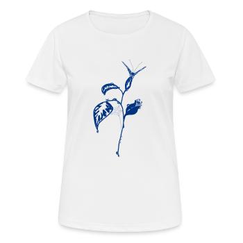 Im Garten - Frauen T-Shirt atmungsaktiv - Weiß - Vorne - AI Model Female 172 dark (172cm)