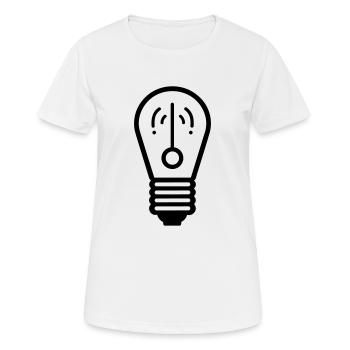 ampoule - T-shirt respirant Femme - blanc - Devant - AI Model Female 172 dark (172cm)